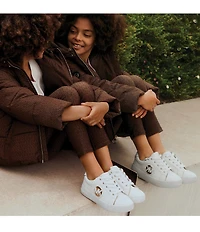 MICHAEL Michael Kors Girls' Jordana Poppy Metallic Logo Platform Sneakers (Youth)