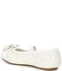MICHAEL Michael Kors Girls' Kenya Glitter Padlock Hardware Bow Ballet Flats (Infant)