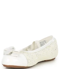 MICHAEL Michael Kors Girls' Kenya Glitter Padlock Hardware Bow Ballet Flats (Infant)