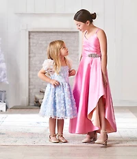 MICHAEL Michael Kors Girls' Kenyah Kay Bow Logo Charm Ballet Flats (Youth)