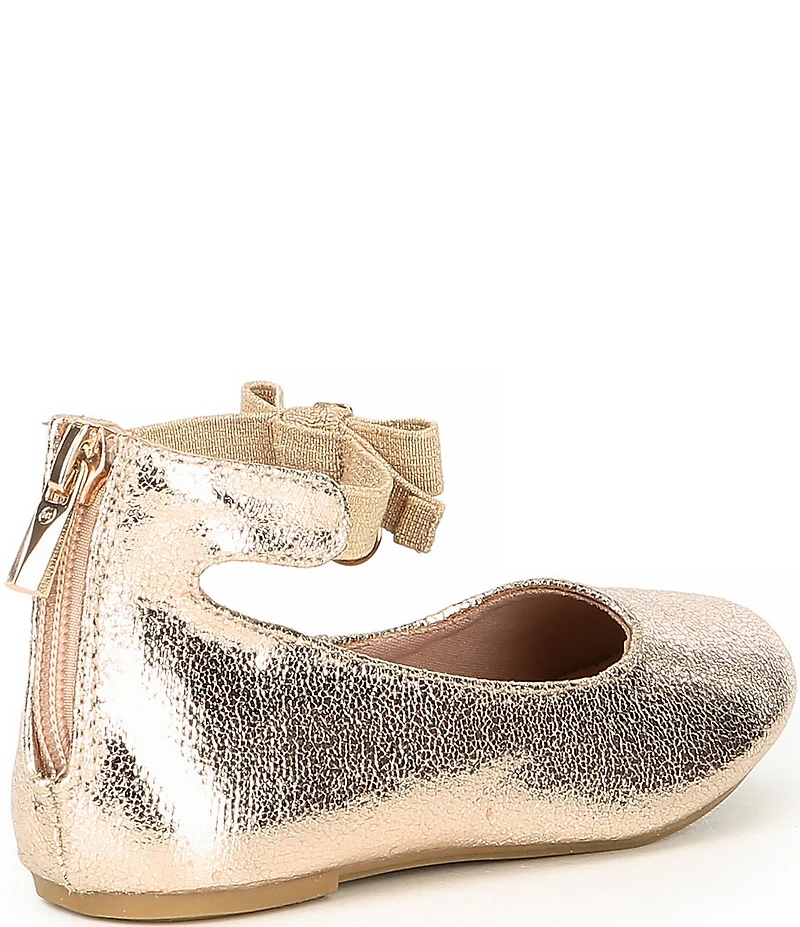 MICHAEL Michael Kors Girls' Kenyah Kay-T Bow Logo Charm Ballet Flats (Toddler)