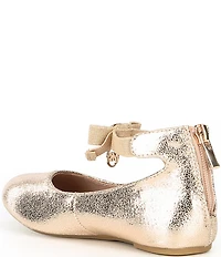 MICHAEL Michael Kors Girls' Kenyah Kay-T Bow Logo Charm Ballet Flats (Toddler)