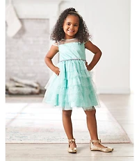 MICHAEL Michael Kors Girls' Kenyah Kay-T Bow Logo Charm Ballet Flats (Toddler)