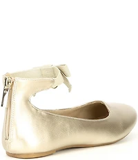 MICHAEL Michael Kors Girls' Kenyah Kay-T Bow Logo Charm Ballet Flats (Toddler)
