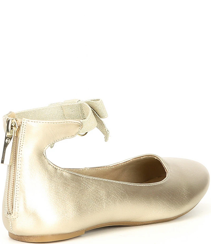 MICHAEL Michael Kors Girls' Kenyah Kay-T Bow Logo Charm Ballet Flats (Infant)