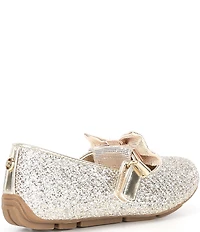MICHAEL Michael Kors Girls' San Rover Harin Glitter Bow Mary Jane Ballet Flats (Infant)