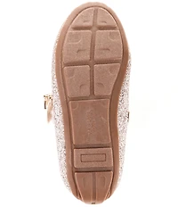 MICHAEL Michael Kors Girls' San Rover Harin Glitter Bow Mary Jane Ballet Flats (Infant)