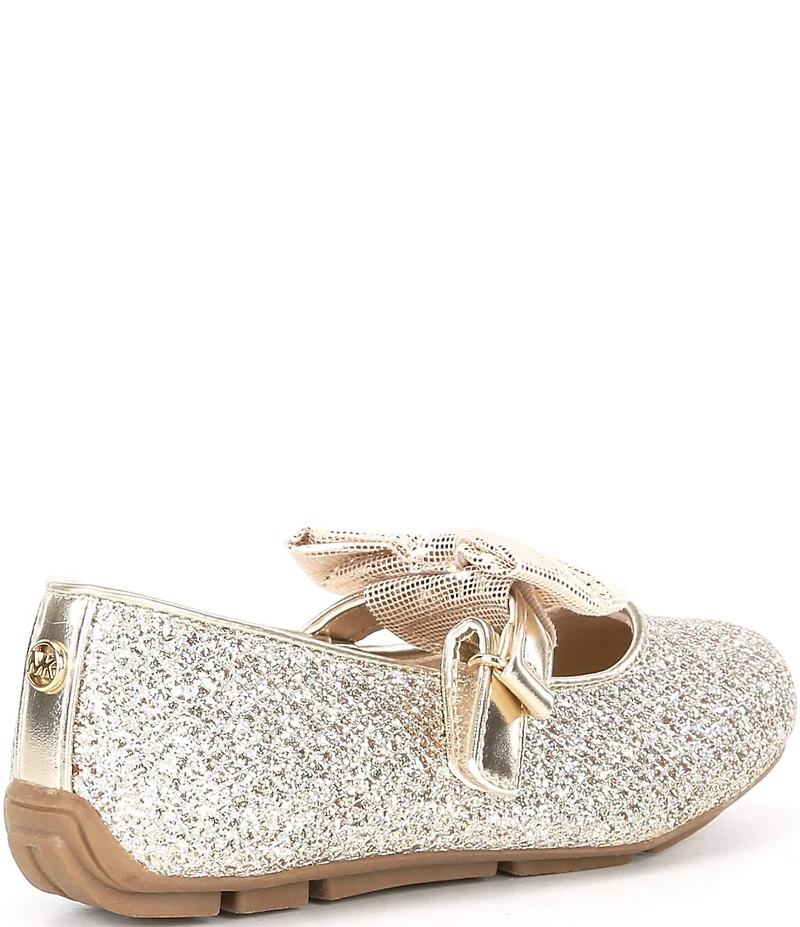 MICHAEL Michael Kors Girls' San Rover Harin Glitter Bow Mary Jane Ballet Flats (Youth)