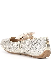 MICHAEL Michael Kors Girls' San Rover Harin Glitter Bow Mary Jane Ballet Flats (Youth)