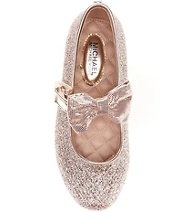 MICHAEL Michael Kors Girls' San Rover Harin Glitter Bow Mary Jane Ballet Flats (Youth)