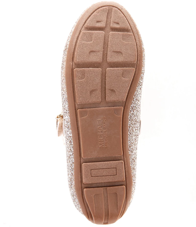 MICHAEL Michael Kors Girls' San Rover Harin Glitter Bow Mary Jane Ballet Flats (Youth)