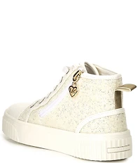 MICHAEL Michael Kors Girls' Jem Split Hi-Top Glitter Sneakers (Youth)