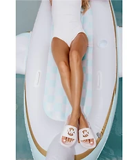 MICHAEL Michael Kors Logo Ring Underwire Tummy Control One Shoulder One Piece Swimsuit