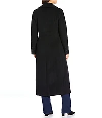MICHAEL Michael Kors Max Wool Blend Shawl Collar Long Sleeve Fitted Single Breasted Coat