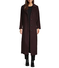 MICHAEL Michael Kors Max Wool Blend Shawl Collar Long Sleeve Fitted Single Breasted Coat