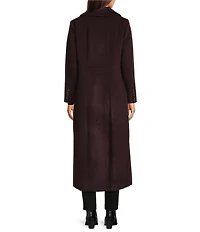 MICHAEL Michael Kors Max Wool Blend Shawl Collar Long Sleeve Fitted Single Breasted Coat