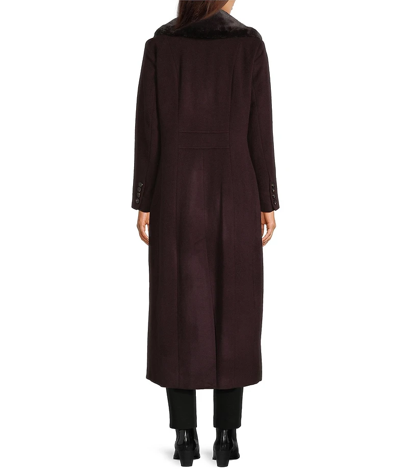 MICHAEL Michael Kors Max Wool Blend Shawl Collar Long Sleeve Fitted Single Breasted Coat