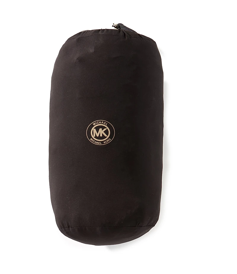 MICHAEL Michael Kors Quilted Stand Collar Hooded Water Resistant Zip Front Down Puffer Jacket