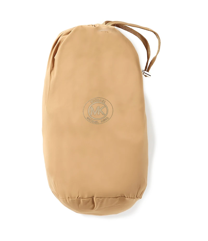 MICHAEL Michael Kors Quilted Stand Collar Hooded Water Resistant Zip Front Down Puffer Jacket