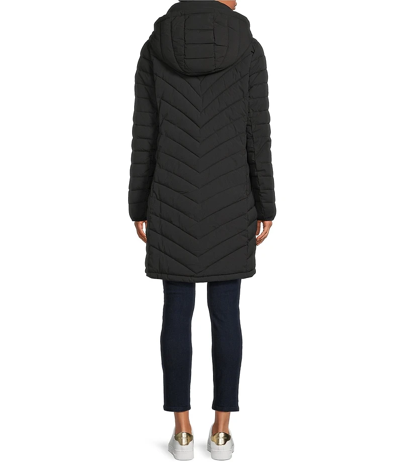 MICHAEL Michael Kors Quilted Stand Collar Zip Front Puffer Jacket