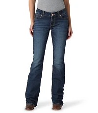 Wrangler® Mid Rise #double;W#double; Stitch Back Pocket Bootcut Jeans