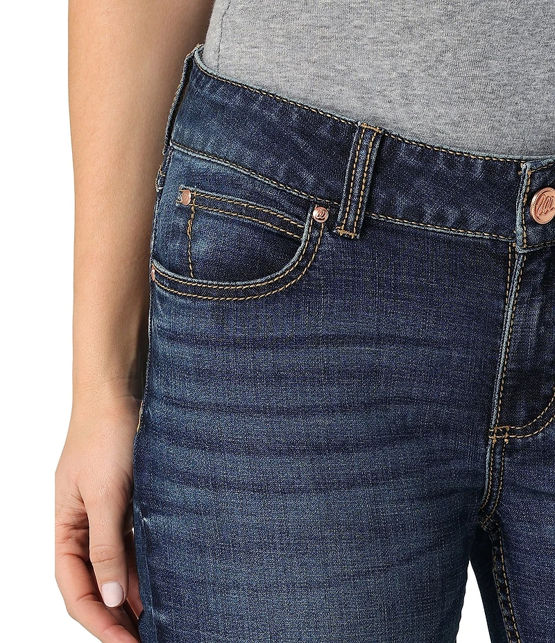 Wrangler® Mid Rise #double;W#double; Stitch Back Pocket Bootcut Jeans