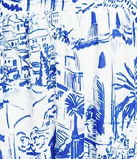 Midnight Doll Destination Printed Notch Neck Tiered Maxi Dress
