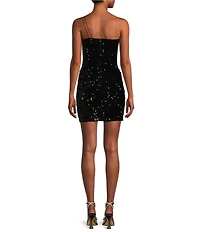 Midnight Doll One Shoulder Sequin Front Slit Bodycon Dress