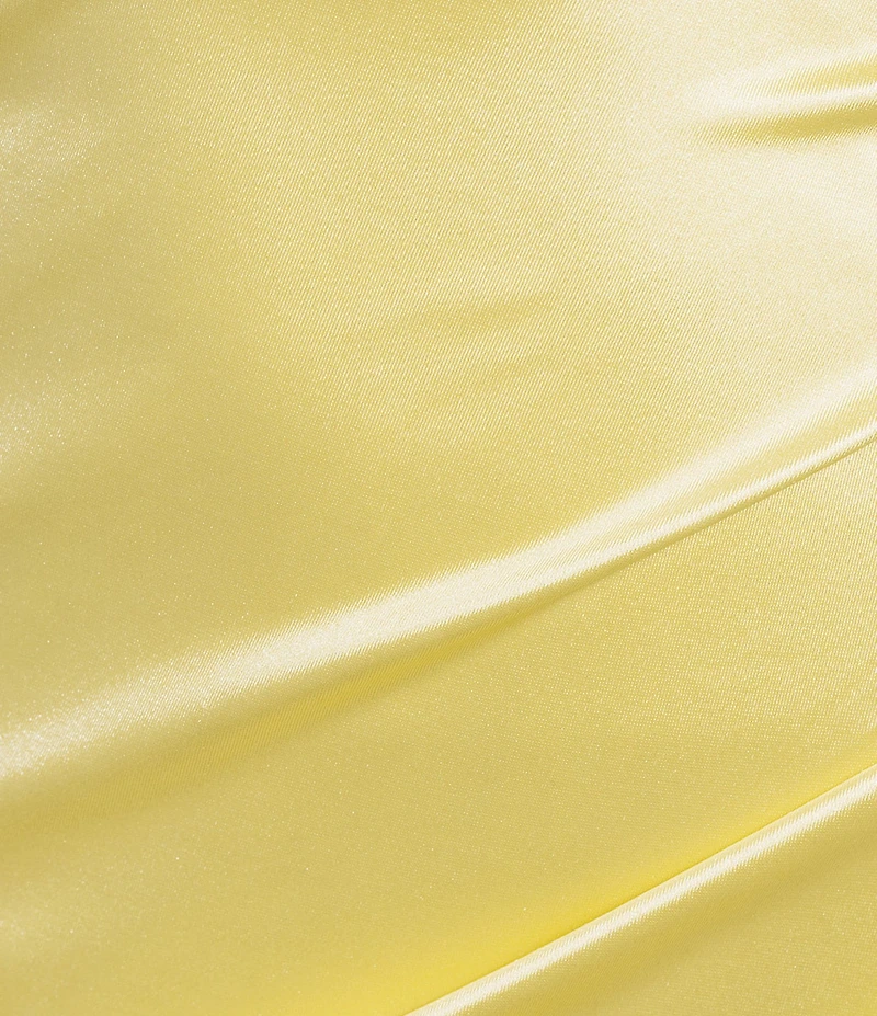 Midnight Doll Crystal Satin V-Neck Spaghetti Strap Side Slit Dress