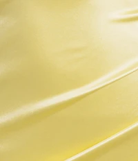 Midnight Doll Crystal Satin V-Neck Spaghetti Strap Side Slit Dress