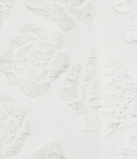 Midnight Doll Floral Embossed V-Neck Bow Back Mini Dress