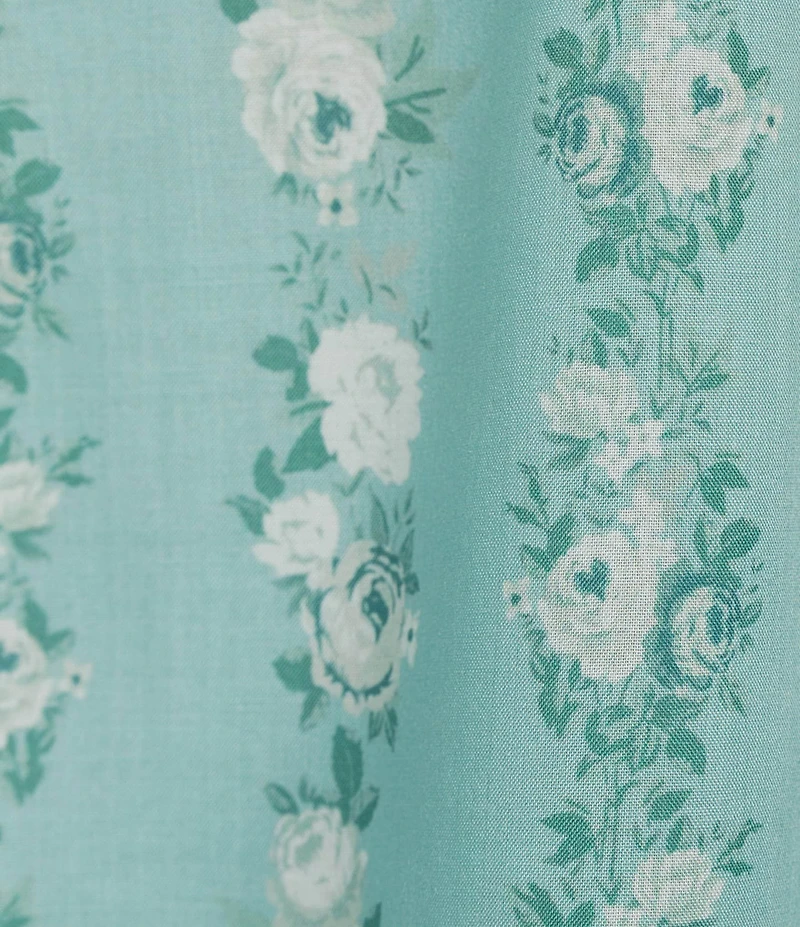 Midnight Doll Floral Printed Short Puff Sleeve Maxi Dress