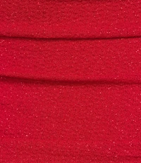 Midnight Doll Glitter Knit Spaghetti Strap Cowl Neck Bodycon Dress