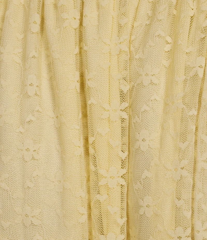 Midnight Doll Lace Off The Shoulder Drop Waist Maxi Dress