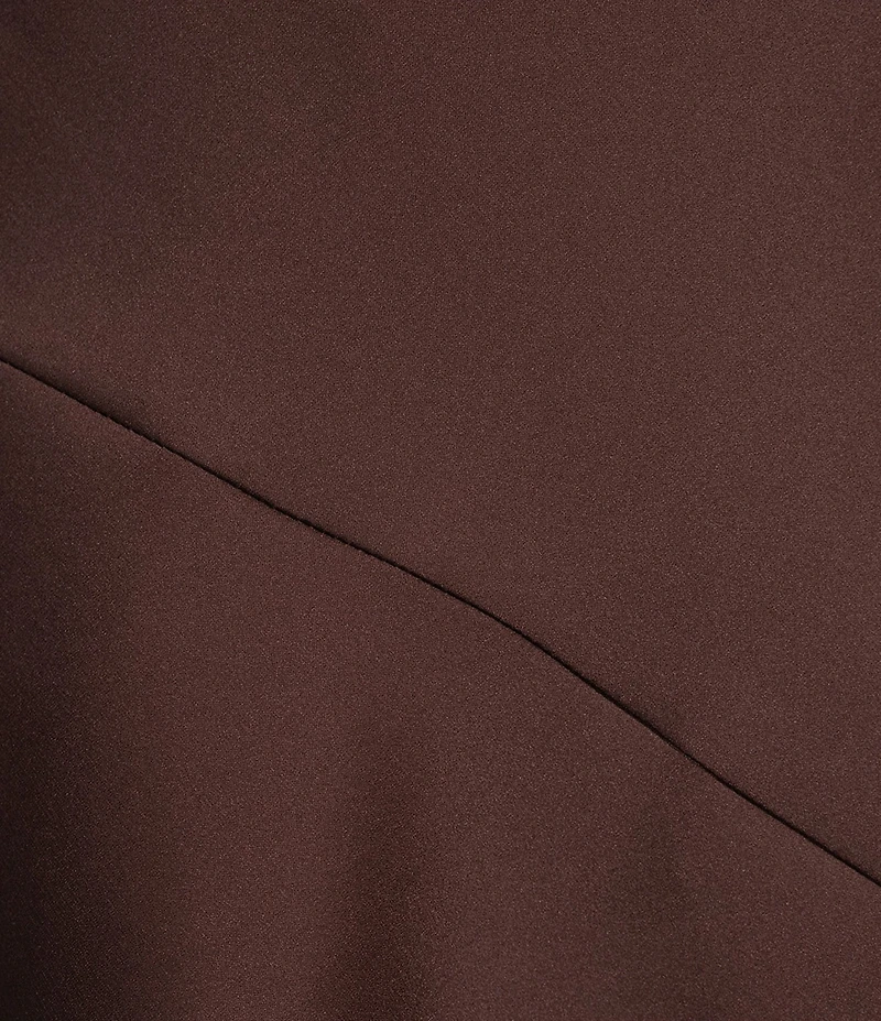 Midnight Doll Satin Cowl Neck Scoop Back Dress
