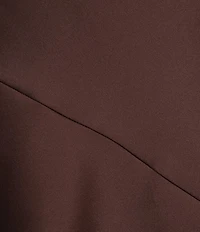 Midnight Doll Satin Cowl Neck Scoop Back Dress