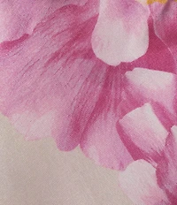 Midnight Doll Satin Floral Printed Drape Back Maxi Dress