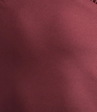 Midnight Doll Satin V-Neck Sleeveless Back Drape Dress