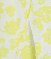 Midnight Doll Short Sleeve Floral Print Front Tie Front Tiered Dress