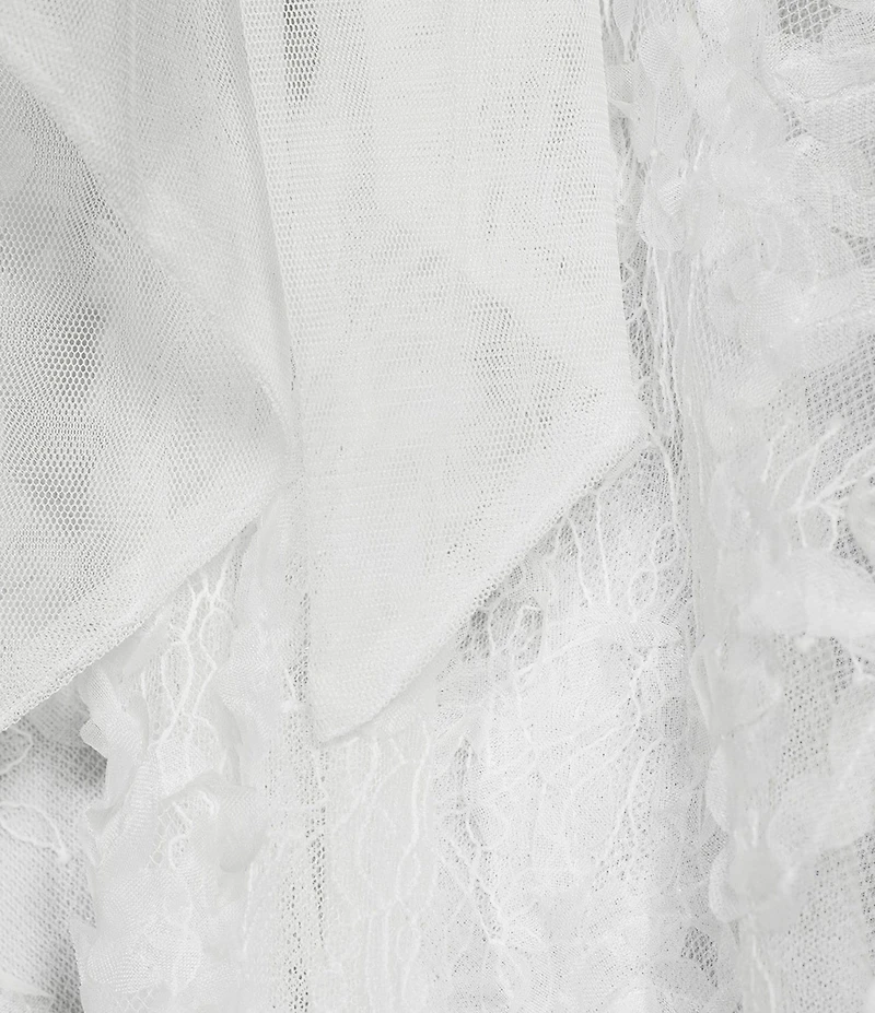 Midnight Doll Soutache Lace V-Neck Mini Dress