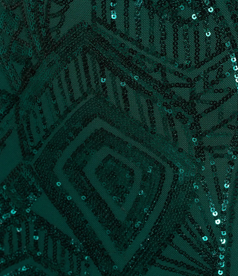 Midnight Doll Spaghetti Strap Placement Sequin Strappy Back Bodycon Mini Dress