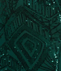 Midnight Doll Spaghetti Strap Placement Sequin Strappy Back Bodycon Mini Dress