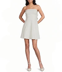 Midnight Doll Strapless Bow Back A-Line Dress