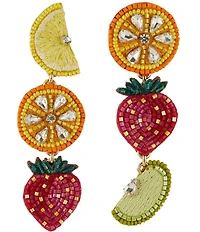 Mignonne Gavigan Alita Fruit Novelty Linear Resort Earrings