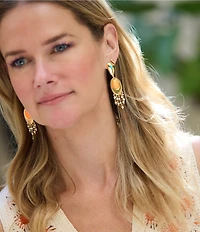 Mignonne Gavigan Alondra Tassle Statement Drop Earrings