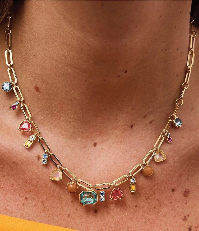 Mignonne Gavigan Bianca Multi Stone Collar Necklace