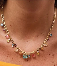 Mignonne Gavigan Bianca Multi Stone Collar Necklace