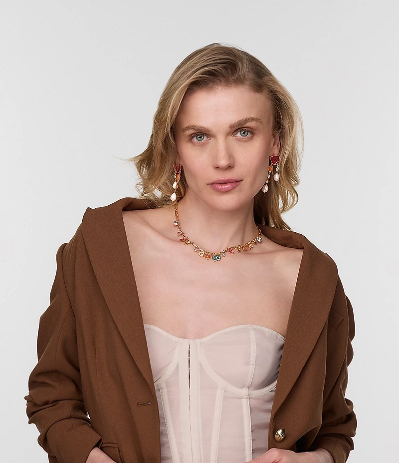 Mignonne Gavigan Bianca Multi Stone Collar Necklace