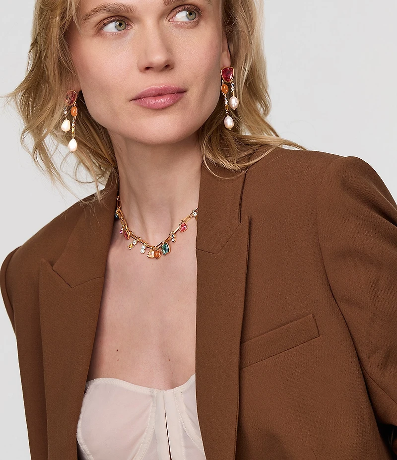 Mignonne Gavigan Bianca Multi Stone Collar Necklace
