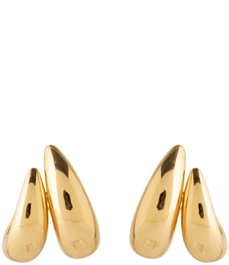 Mignonne Gavigan Canal Sculptural Puffy Hoop Earrings